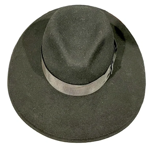GOORIN BROS. Wool Wide Brimmed Hat Women’s Size Large Excellent Pre-Owned Goorin Bros Fancy Brown 100% Wool 3 1/2 main image 2